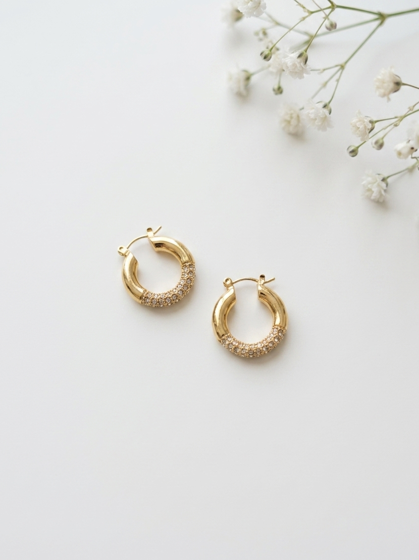 Stainless stone hoops