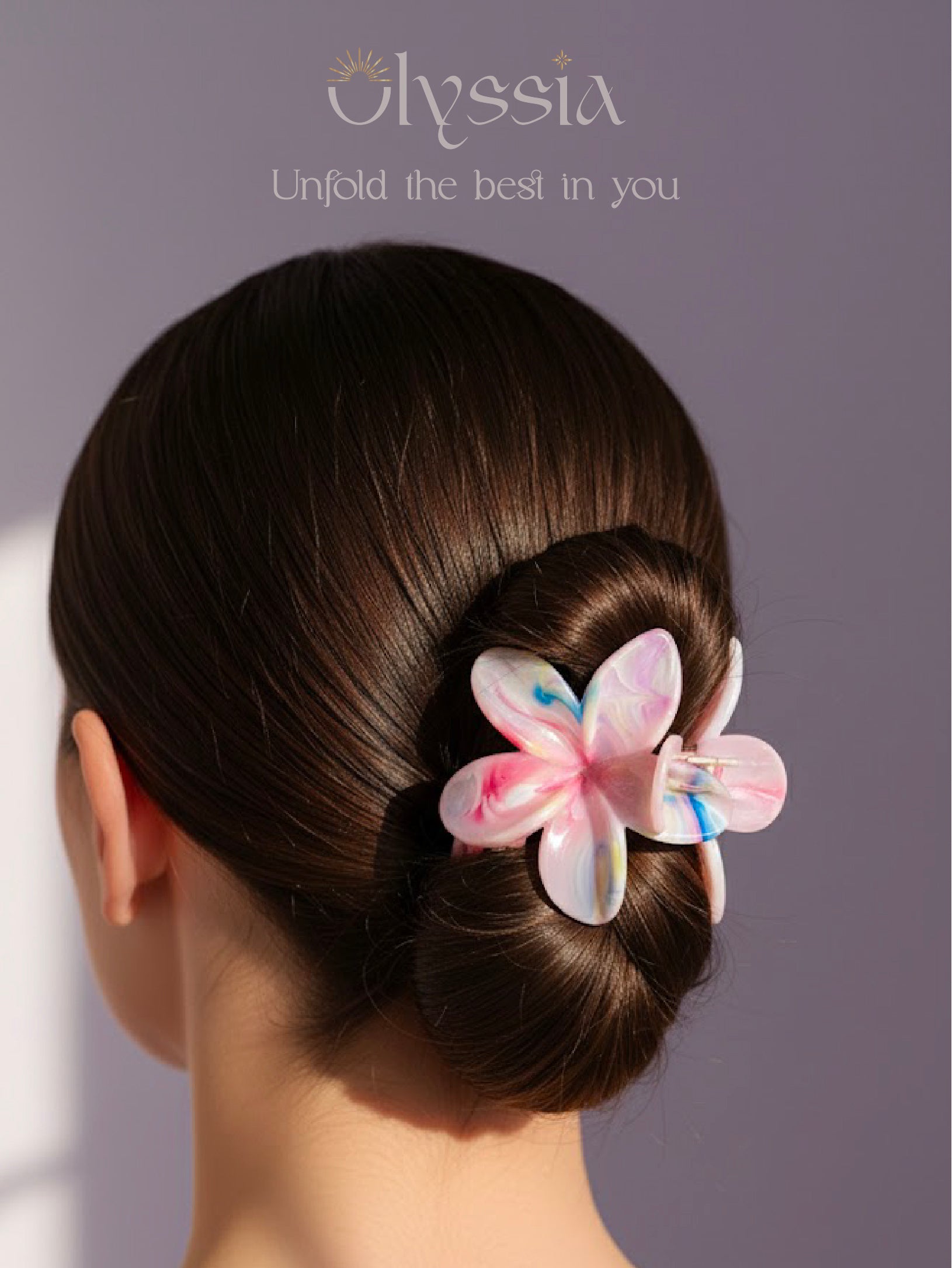 Flower hair clip
