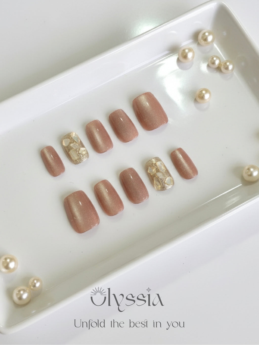 Cat eye press on nails